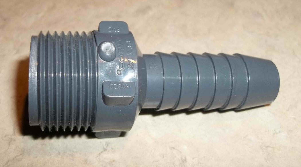 ADAPTER THREADED 3/4'' X BARB 1/2''