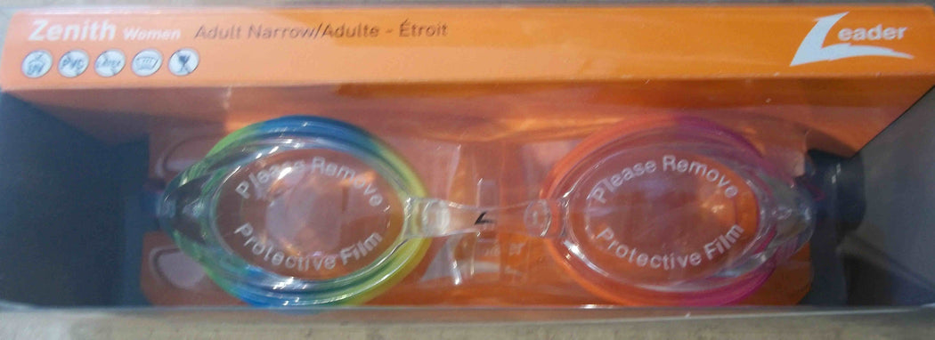 ZENITH GOGGLES ADULT NARROW FACES CLEAR/ RAINBOW LEADER