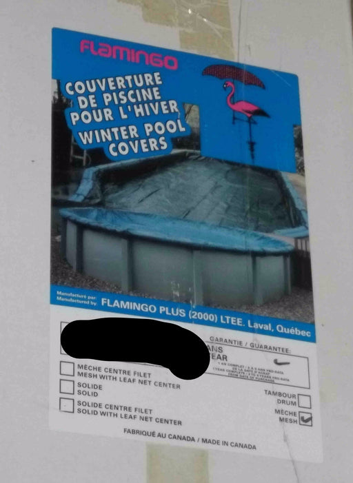MESH WINTER COVER FOR 16' X 32'' ABOVE GROUND POOL