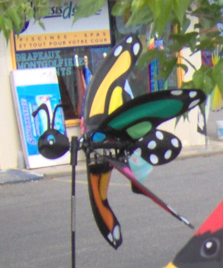 LADY RAINBOW MONARCH BUTTERFLY 17'' SPINNER
