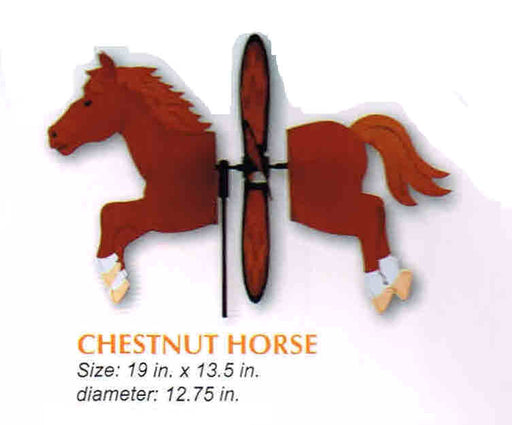 CHESTNUT HORSE PETITE SPINNER