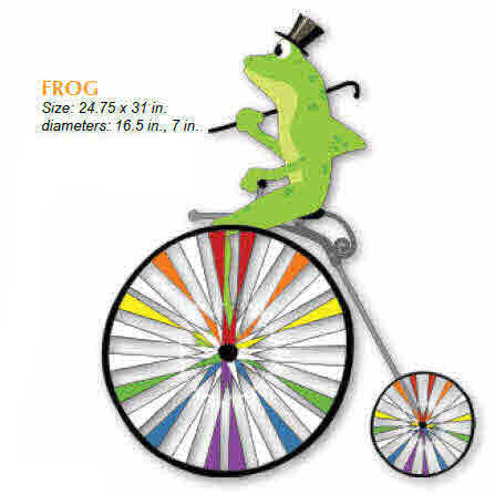 FROG HIGH WHEEL BICYCLE SPINNER