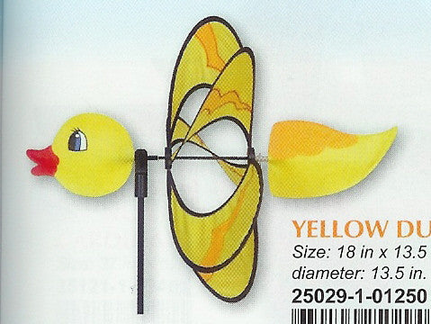 YELLOW DUCKY WHIRLY WING SPINNER