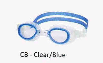COURSE GOGGLES ADULT CLEAR/BLUE LEADER