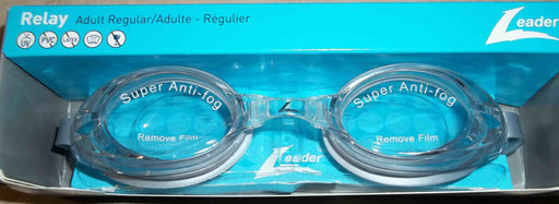 RELAY GOGGLES ADULT CLEAR / SILVER LEADER