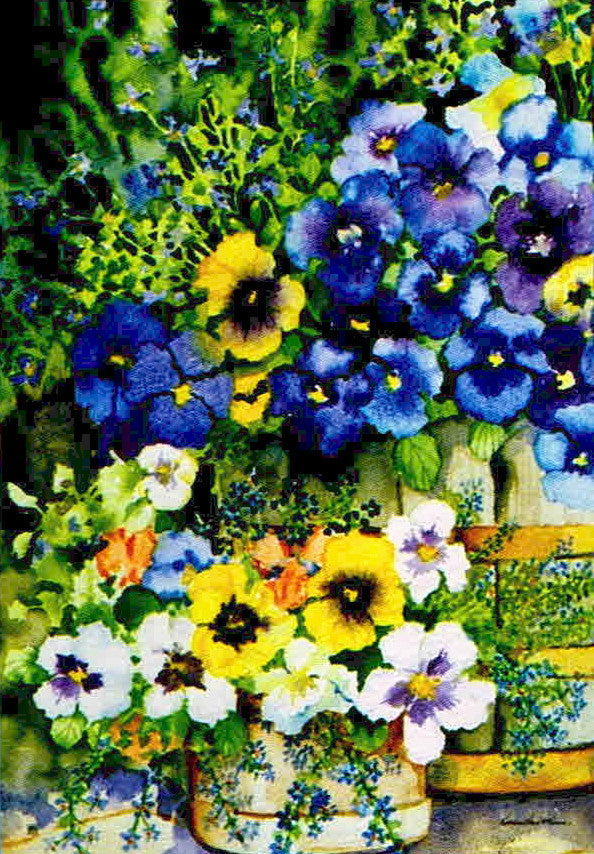 POTTED PANSIES